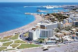 Aerial view of the Cactus hotel in Rhodes town