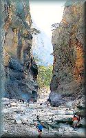Crete: the gorge of Samaria; click to enlarge