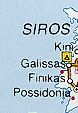 Map of Syros (Siros)