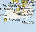 Map of Milos
