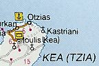 Map of Kea (Tzia)