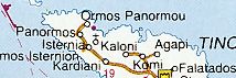 Map of Tinos