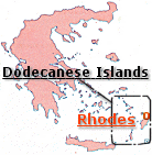 Click here to view a map of Rhodes, the biggest island among the Dodecanese, Greece