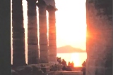 Sunset at Sounio