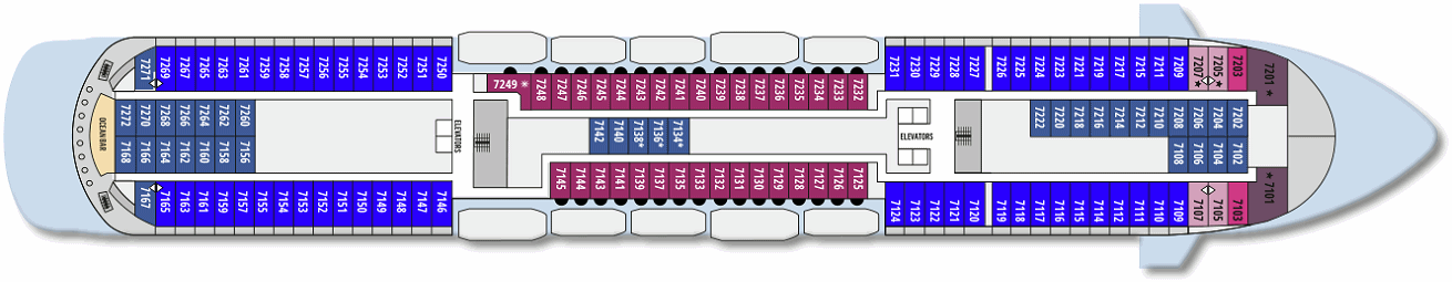 Deck: ‘Deck 7’ / Vessel: ‘Celestyal Discovery’ cruise ship