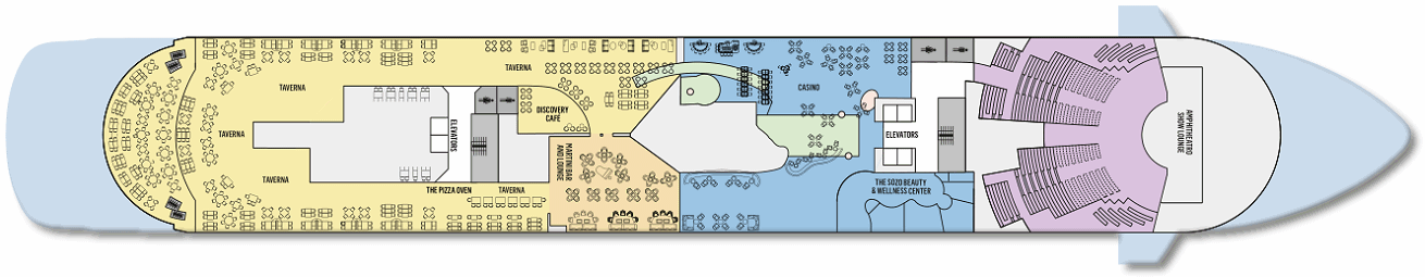 Deck: ‘Deck 9’ / Vessel: ‘Celestyal Discovery’ cruise ship