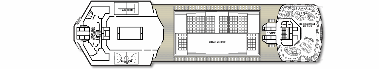 Deck: ‘Deck 12’ / Ship: ‘Celestyal Journey’ cruise vessel / Cruise company: Celestyal Cruises