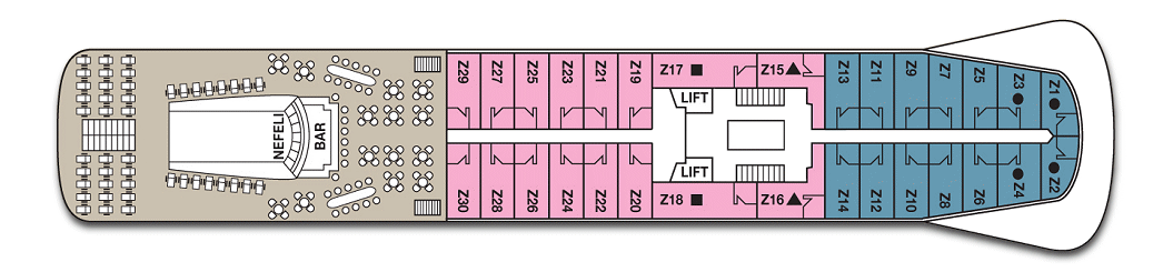 Deck: ‘Zeus’ / Vessel: ‘Coral’ cruise ship