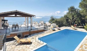 Villa Alexandros in Corfu, pool area