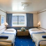 'XB' outside cabin: twin bed arrangement