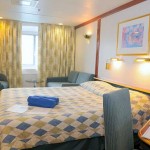 'XD' outside cabin on the Celestyal Crystal cruise vessel