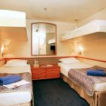 'IB' inside quadruple cabin on the Celestyal Crystal cruise ship
