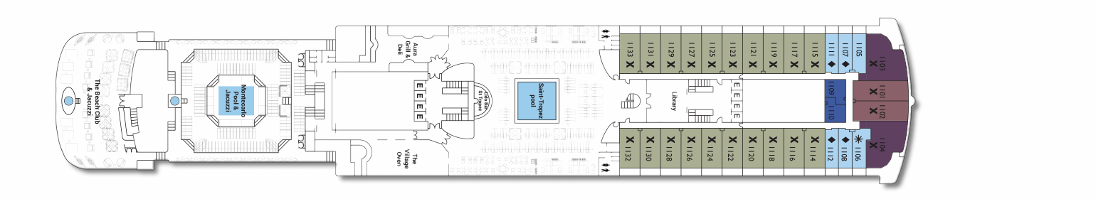 Deck: ‘Deck 11’ / Vessel: ‘Celestyal Experience’ cruise ship