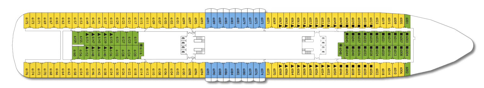 Deck: ‘Deck 6’ / Vessel: ‘Celestyal Experience’ cruise ship