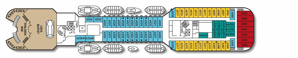 Deck: ‘Deck 6 (Venus)’ / Vessel: ‘Gemini’ cruise ship