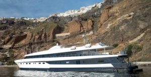 The 'Harmony G' in the Caldera of Santorini