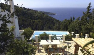 Loulouthia Villas, view from a barbecue terrace