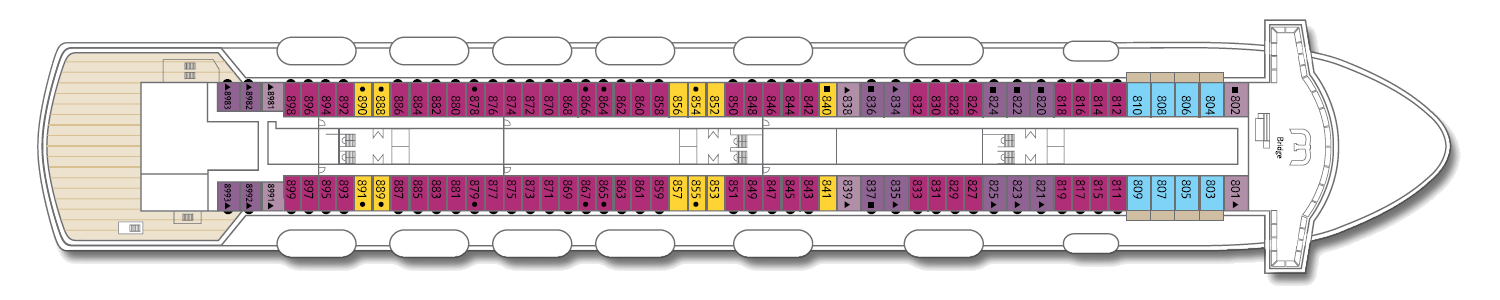 Deck: ‘Deck 8’ / Vessel: ‘Celestyal Majesty’ cruise ship