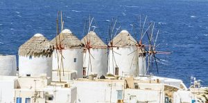 Mykonos, windmills