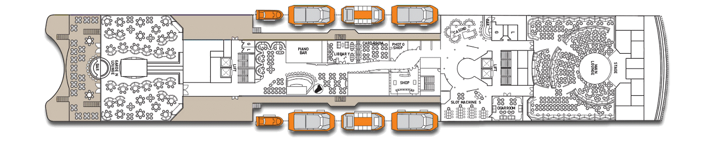 Deck: ‘Apollon deck’ / Ship: ‘Celestyal Odyssey’ cruise vessel / Cruise company: Celestyal Cruises