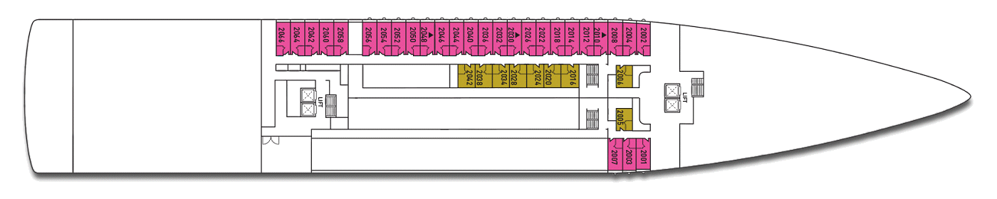 Deck: ‘Neptune deck’ / Ship: ‘Celestyal Odyssey’ cruise vessel / Cruise company: Celestyal Cruises