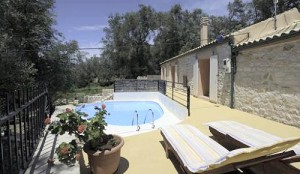 View of the house and the pool terrace