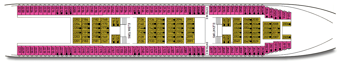 Deck: ‘Athena deck (2)’ / Vessel: ‘Celestyal Olympia’ cruise ship