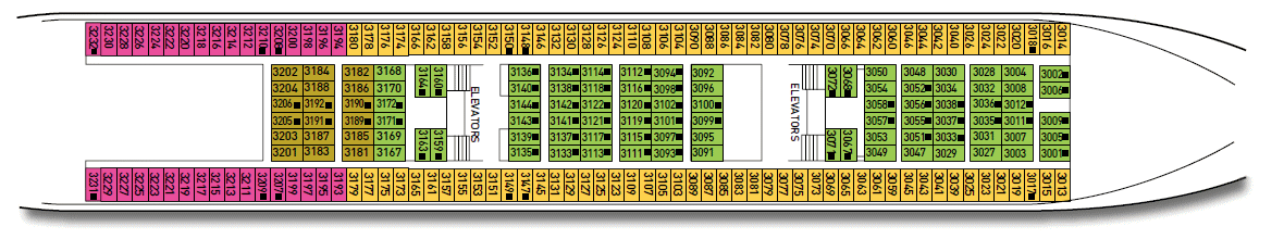 Deck: ‘Hermes deck (3)’ / Vessel: ‘Celestyal Olympia’ cruise ship