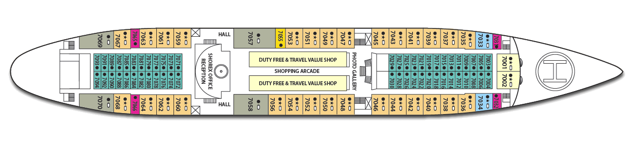 Deck: ‘Phoenician deck’ / Ship: ‘Orient Queen’ cruise vessel / Cruise company: Celestyal Cruises