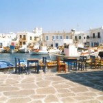 The village of Naousa on Paros island