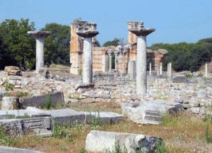 The archaeological site at Philippi