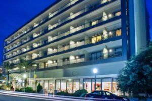 Night view of the Mediterranean hotel