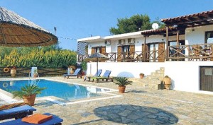 The Villa Pefka in Skiathos