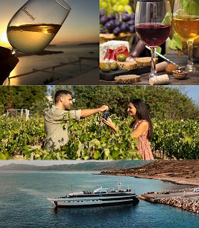 Small ship cruise including wine tasting and visits to wineries
