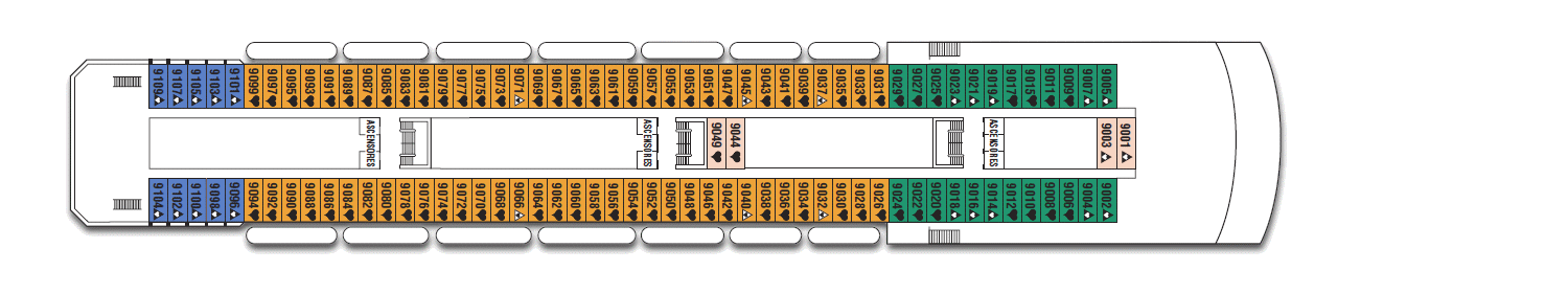 Deck: ‘Bahamas’ / Vessel: ‘Zenith’ cruise ship