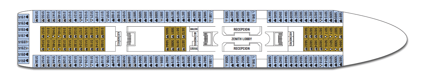 Deck: ‘Europa’ / Vessel: ‘Zenith’ cruise ship