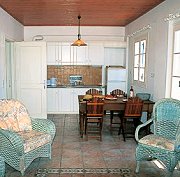 Sitting/dining area and kitchen