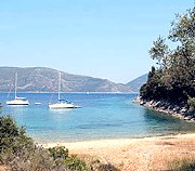 The small beach close to Perivoli